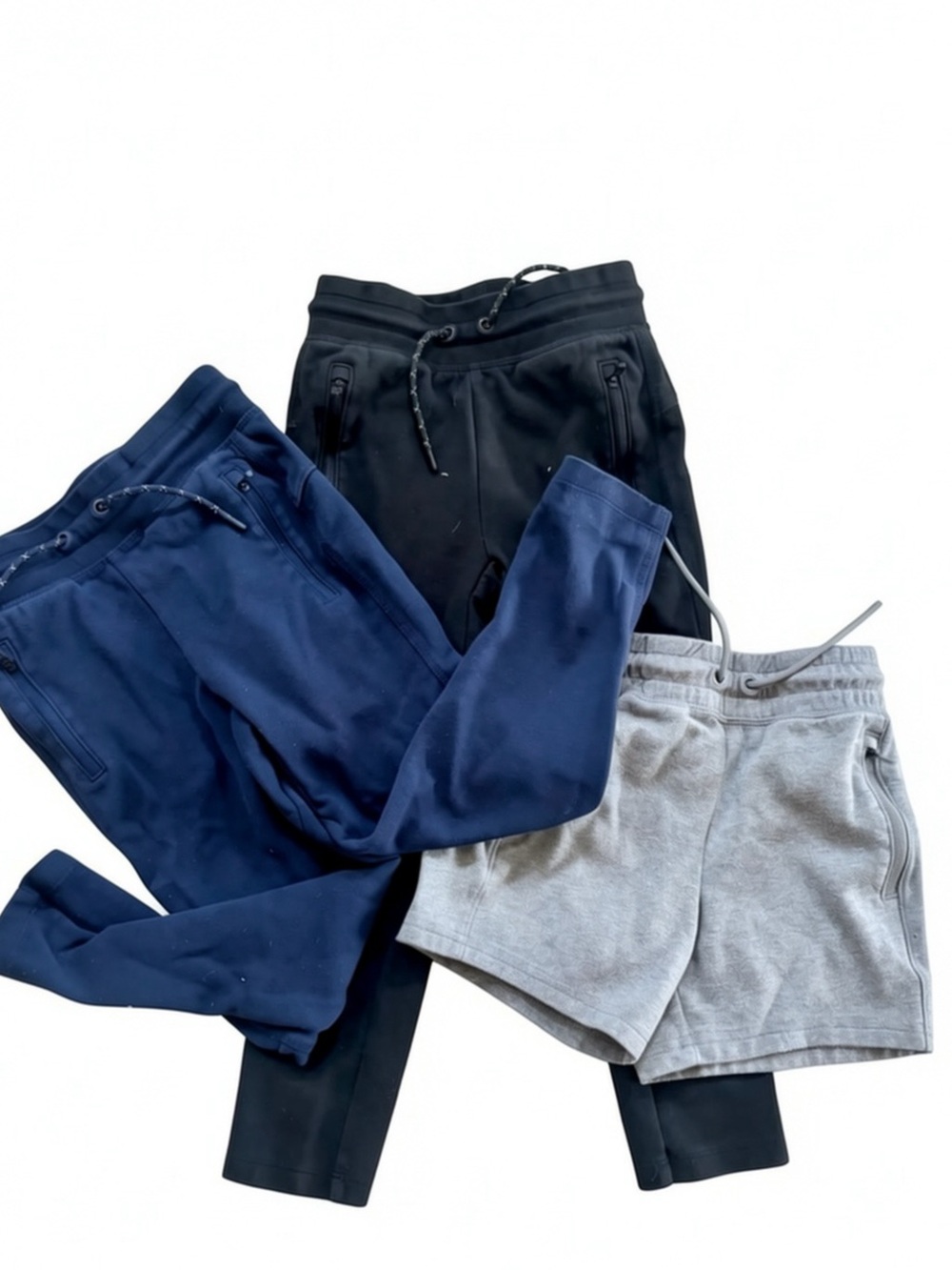 GAP Kids Joggers & Shorts Trio - Black, Navy & Gray